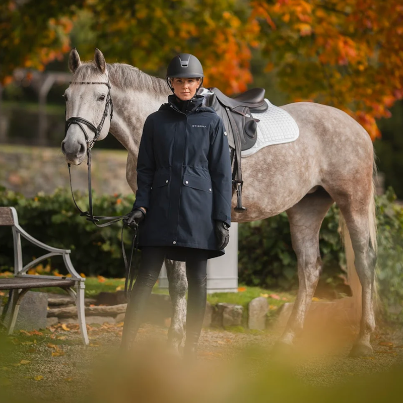 Stierna Cloud Rain Parka - Midnight Navy-3