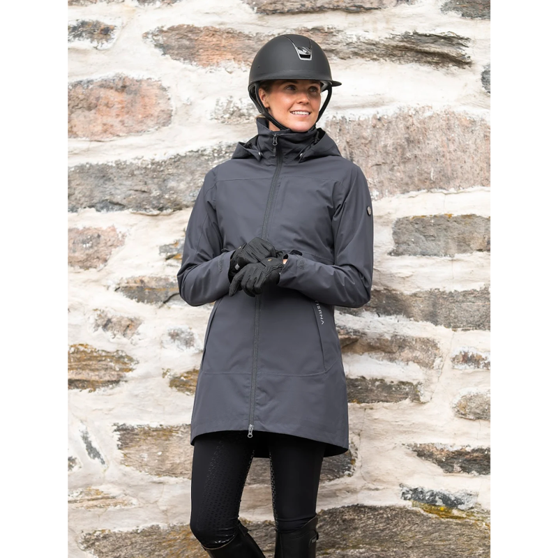 Stierna Storm Rain Coat - Ebony-2