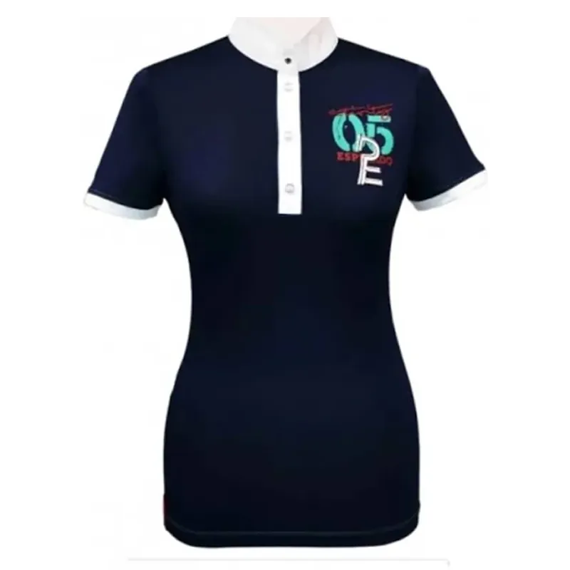 Esperado Ladies Rom Damen Short Sleeve Show Shirt - Navy