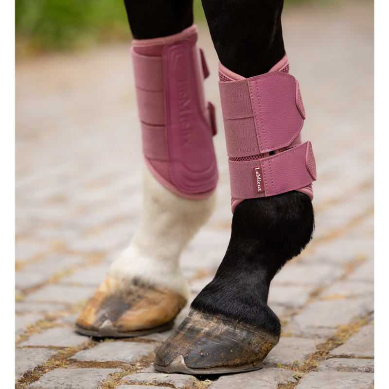 LeMieux Arika Mesh Brushing Boots - Peony-3