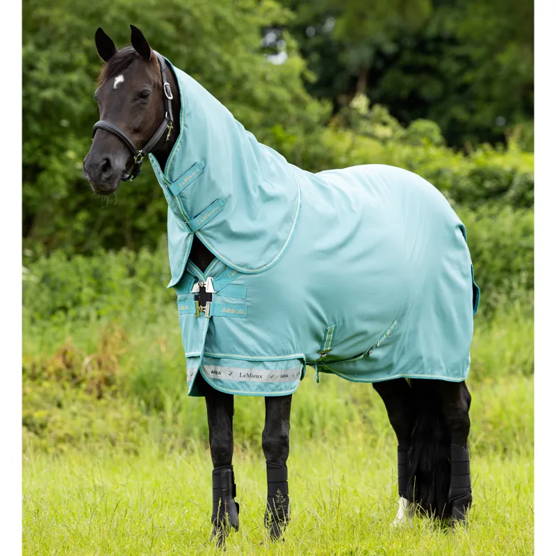LeMieux Arika Ripstop 0g Turnout Rug - Lagoon