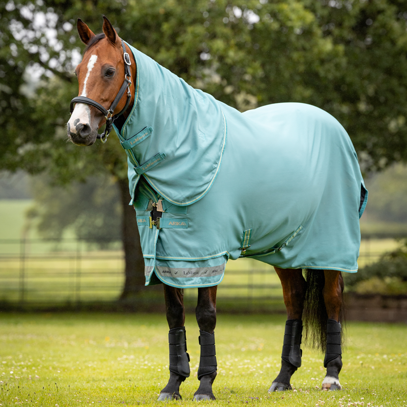 LeMieux Arika Ripstop 0g Turnout Rug - Lagoon-1