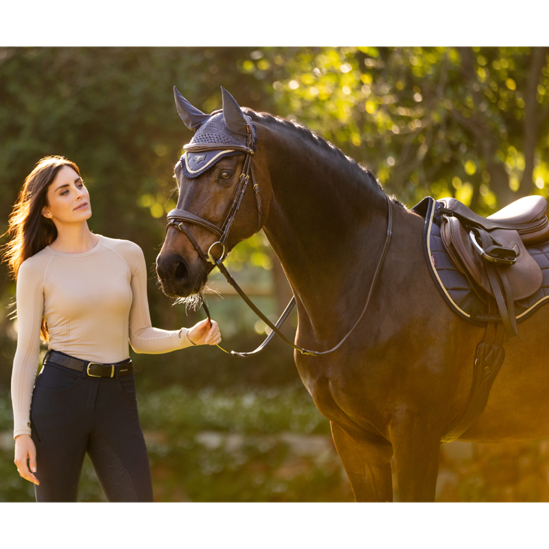 LeMieux Britney Seamless Long Sleeve Top - Almond-9