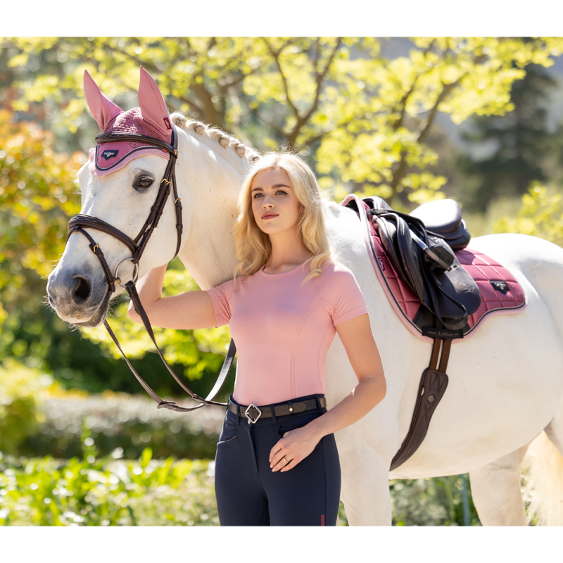 LeMieux Britney Seamless Short Sleeve Top - Blossom-7