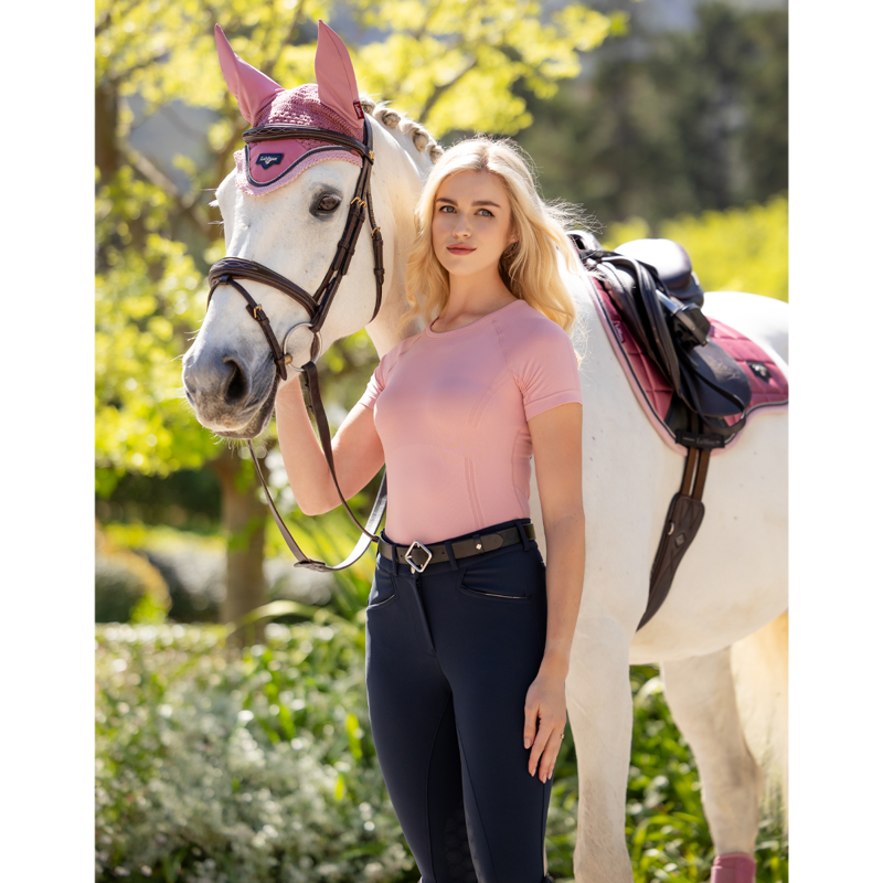 LeMieux Britney Seamless Short Sleeve Top - Blossom-8