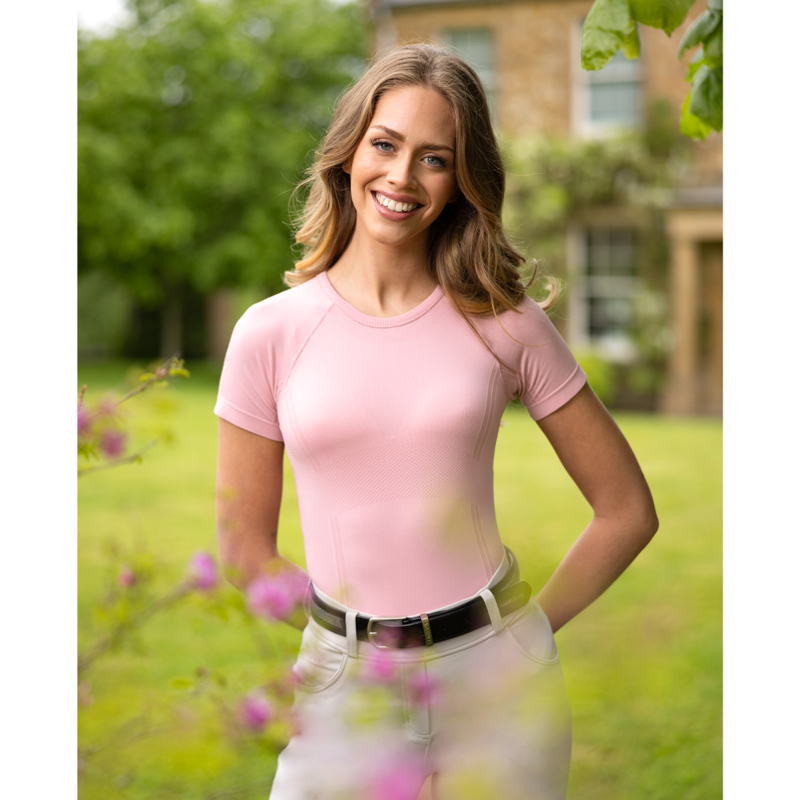 LeMieux Britney Seamless Short Sleeve Top - Blossom-6