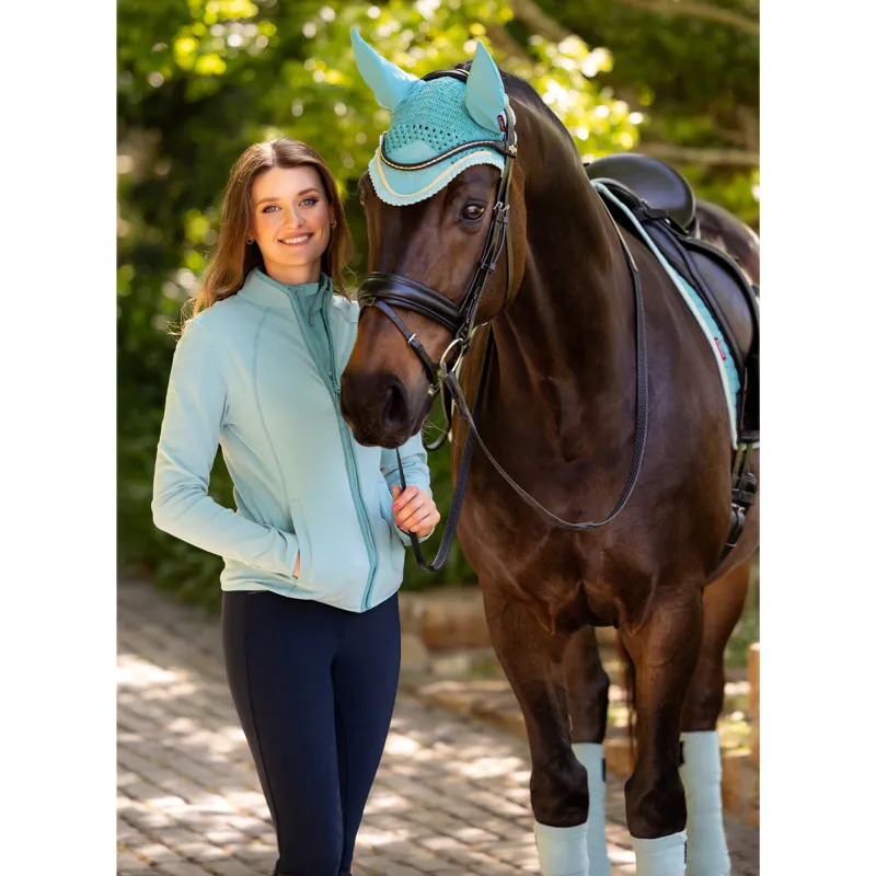 LeMieux Ladies Faye Fleece Zip Through - Aqua-7