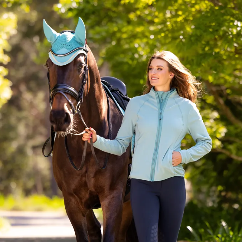 LeMieux Ladies Faye Fleece Zip Through - Aqua-8