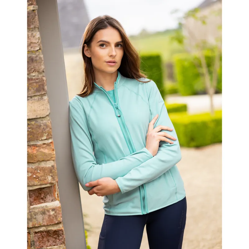 LeMieux Ladies Faye Fleece Zip Through - Aqua-6