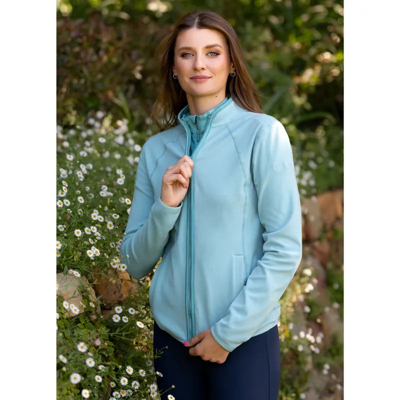 LeMieux Ladies Faye Fleece Zip Through - Aqua-5