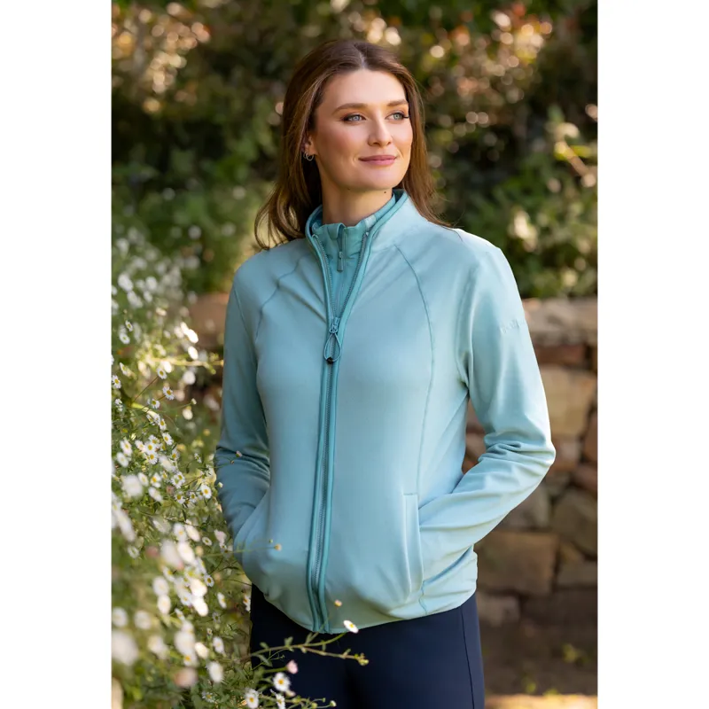 LeMieux Ladies Faye Fleece Zip Through - Aqua-4