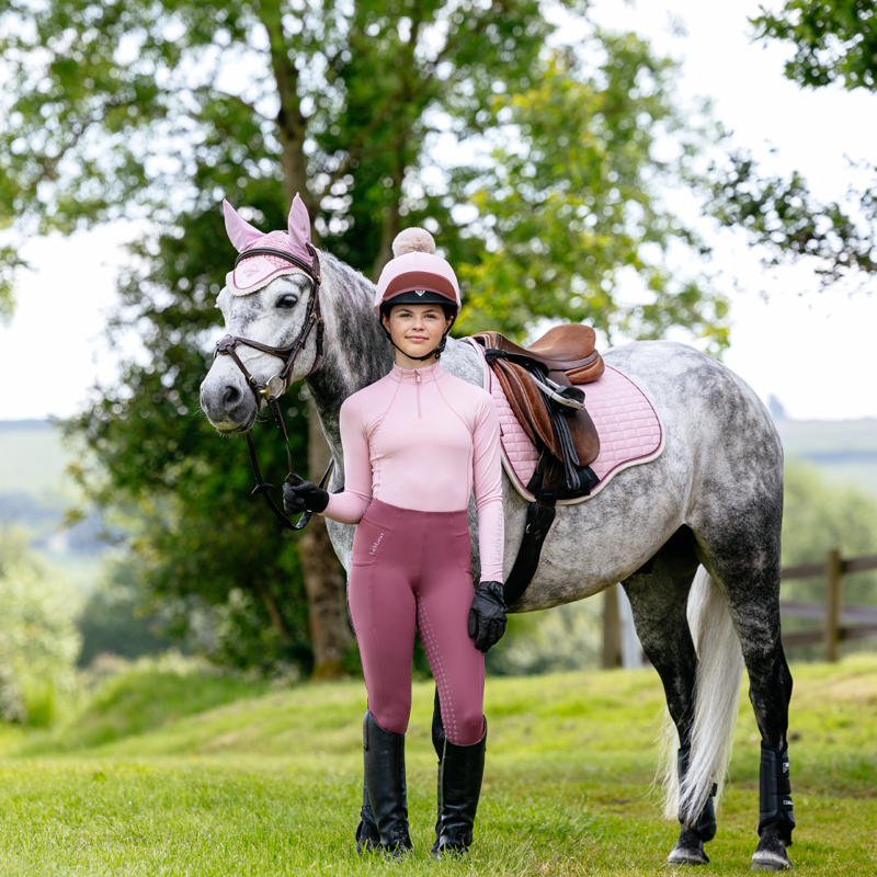 LeMieux Suede GP Square - Blossom-4