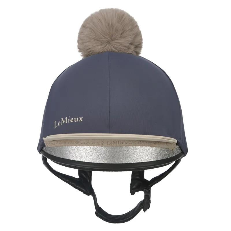 LeMieux Pom Hat Silk - Dusk/Almond-1