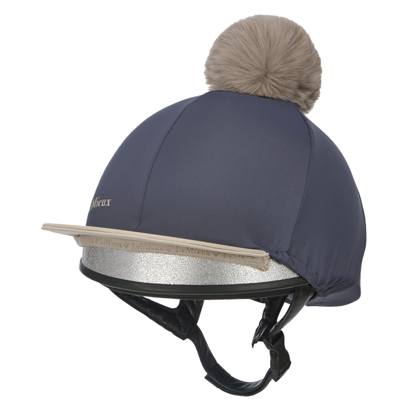 LeMieux Pom Hat Silk - Dusk/Almond-2