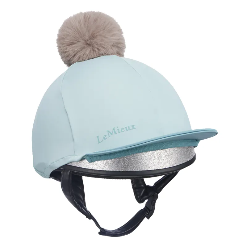 LeMieux Pom Hat Silk - Aqua/Lagoon