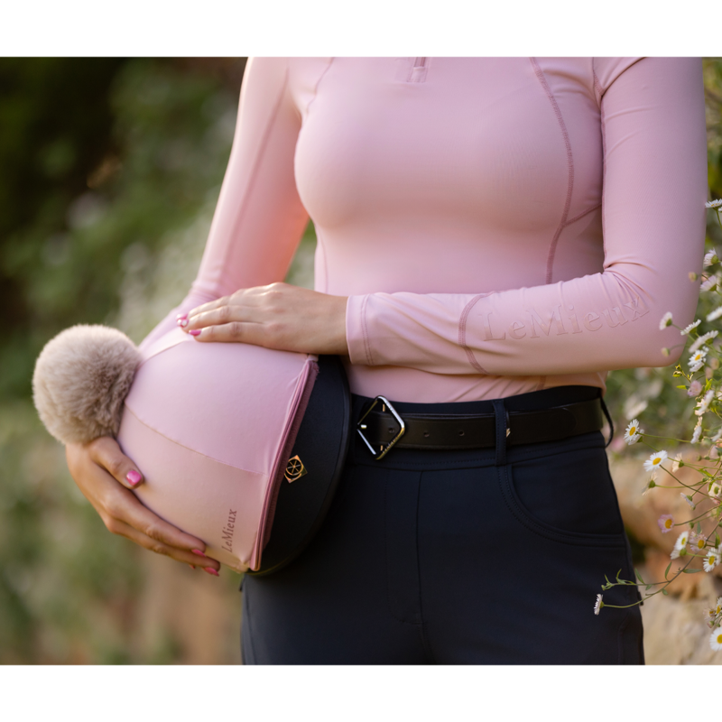 LeMieux Pom Hat Silk - Blossom/Peony-3