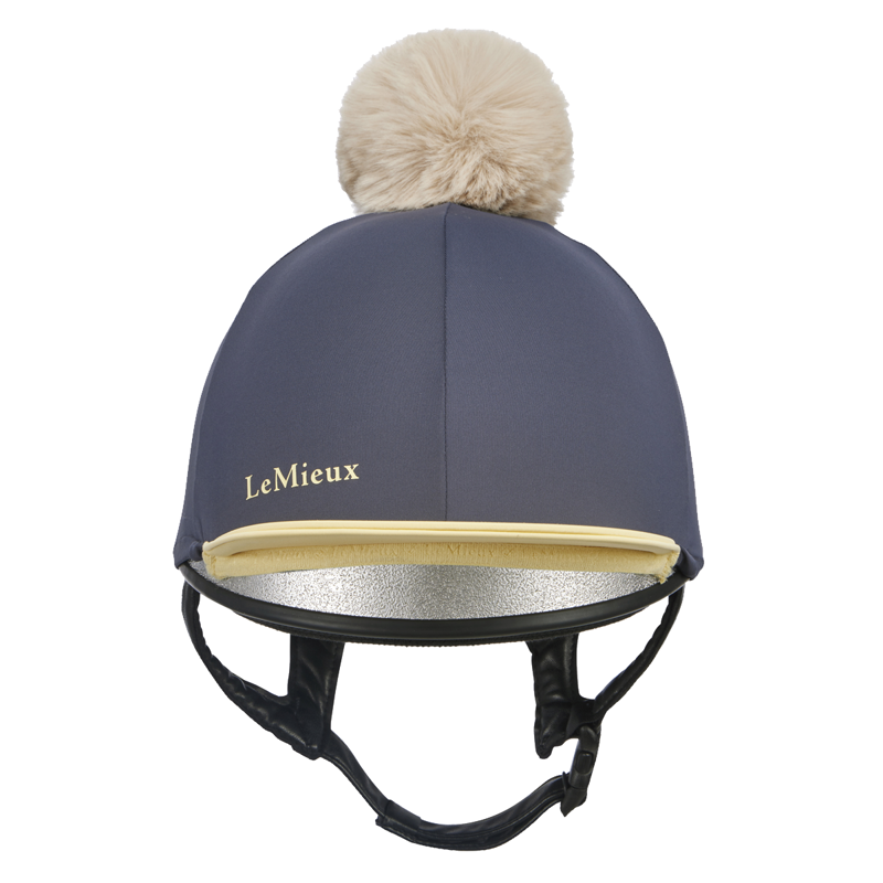 LeMieux Pom Hat Silk - Dusk/Mimosa-1