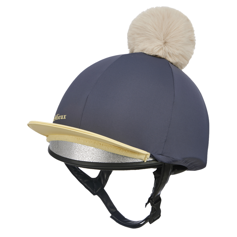 LeMieux Pom Hat Silk - Dusk/Mimosa-2