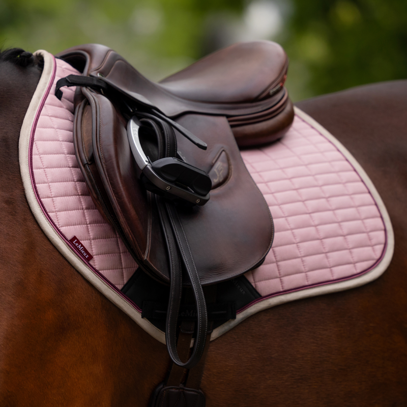 LeMieux Suede Close Contact Square - Blossom-1