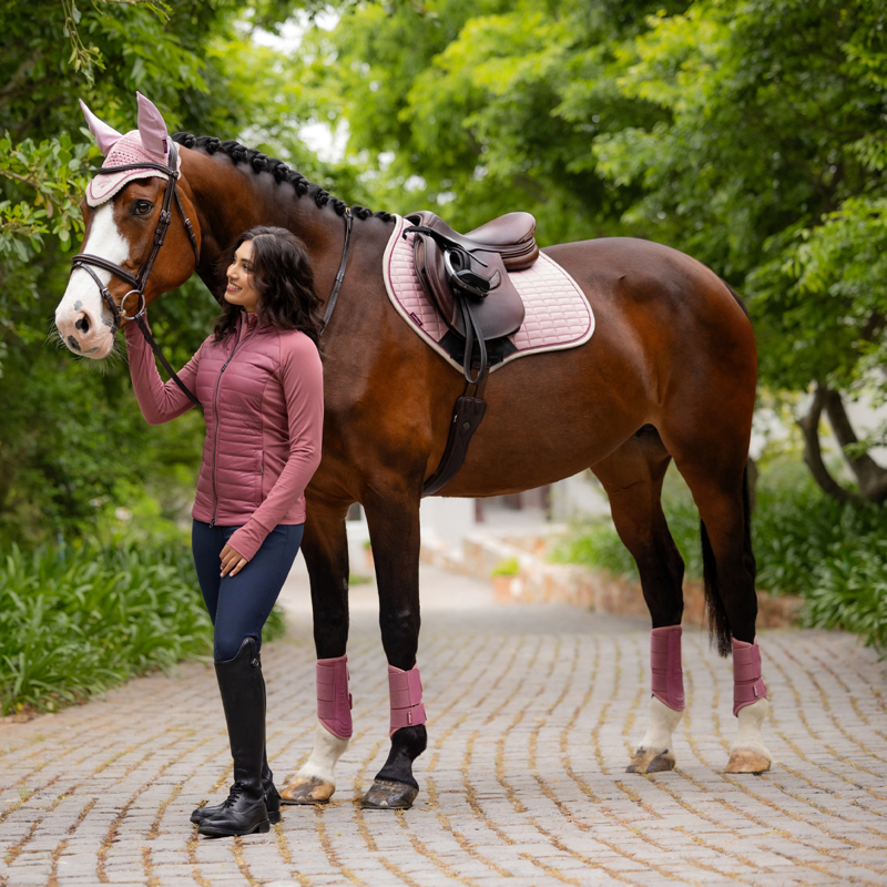 LeMieux Suede Close Contact Square - Blossom-6