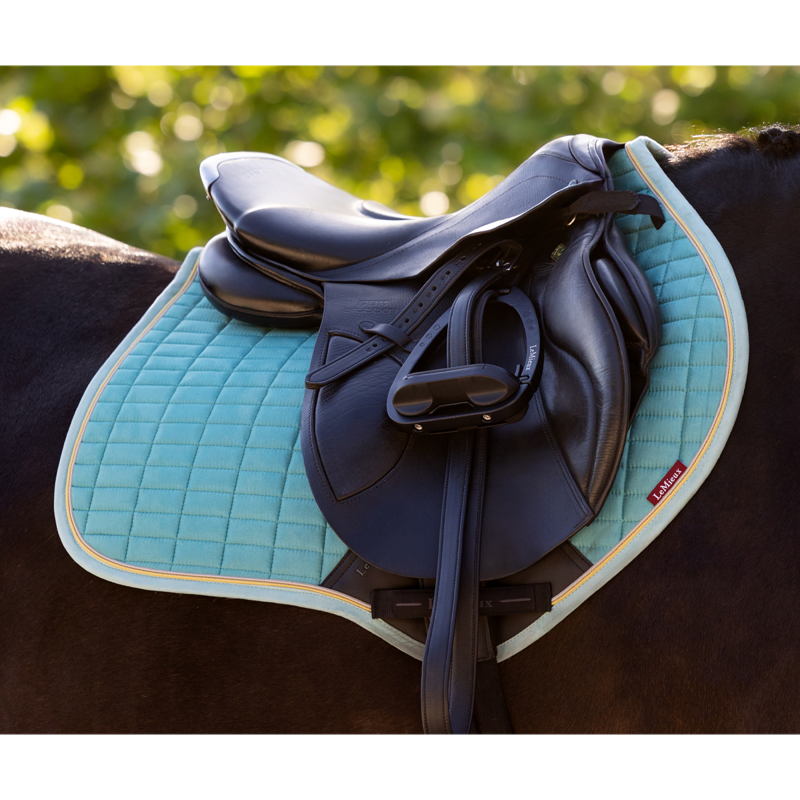 LeMieux Suede Close Contact Square - Lagoon-1