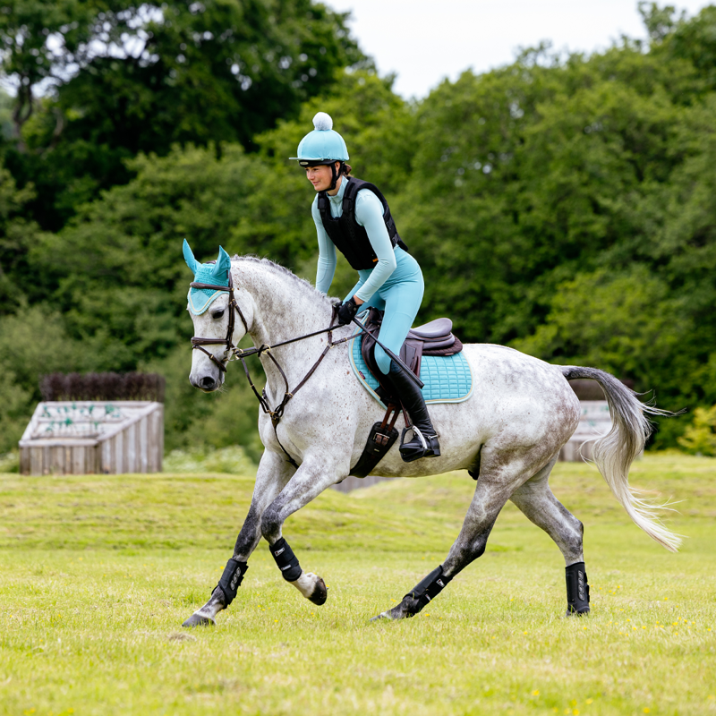 LeMieux Suede Close Contact Square - Lagoon-8