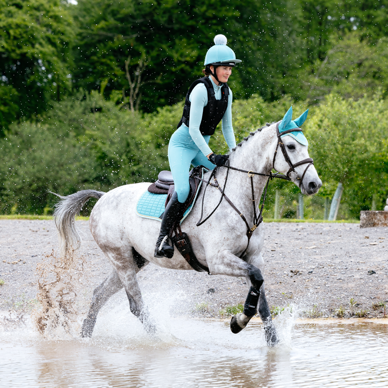 LeMieux Suede Close Contact Square - Lagoon-11