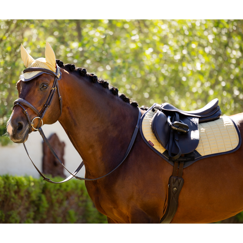 LeMieux Suede Close Contact Square - Mimosa-3