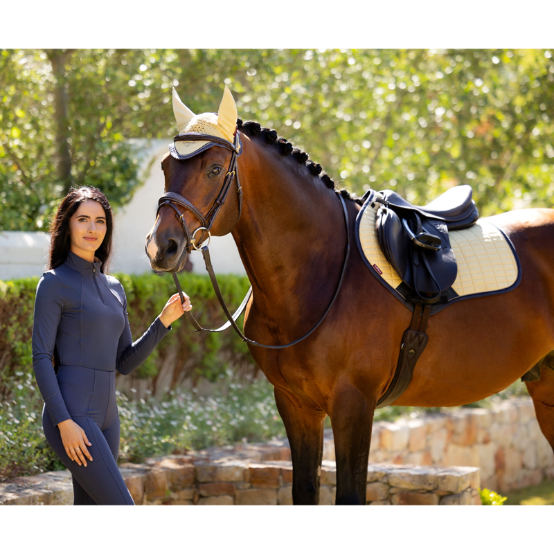 LeMieux Suede Close Contact Square - Mimosa-6