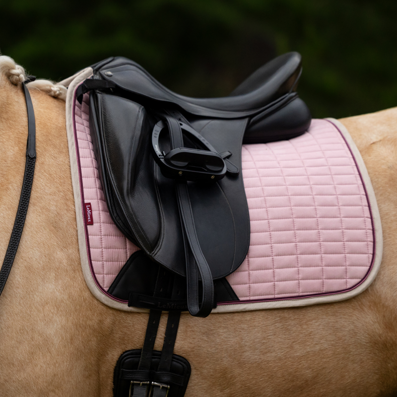 LeMieux Suede Dressage Square - Blossom-1