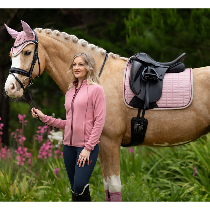 LeMieux Suede Dressage Square - Blossom-4