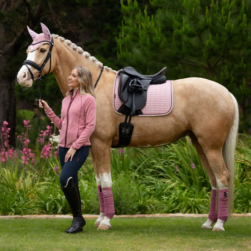 LeMieux Suede Dressage Square - Blossom-5