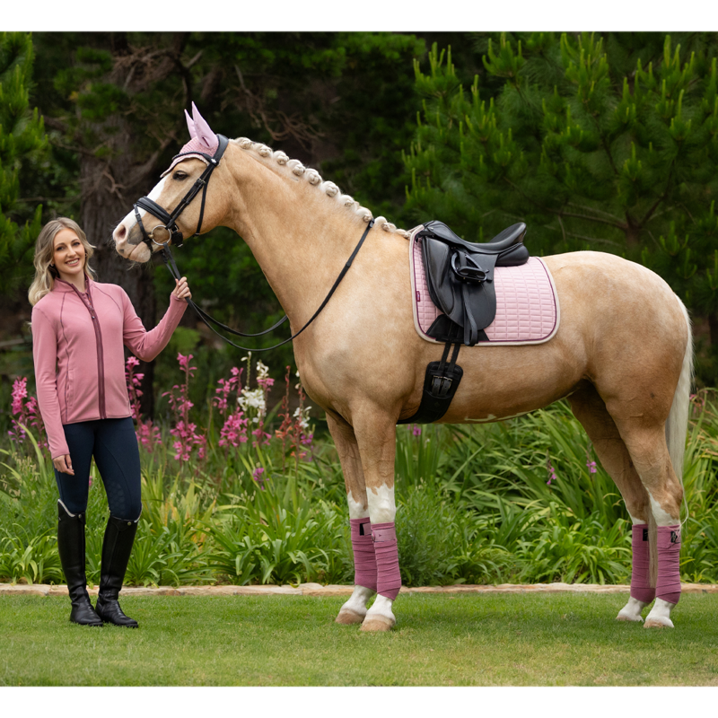 LeMieux Suede Dressage Square - Blossom-6