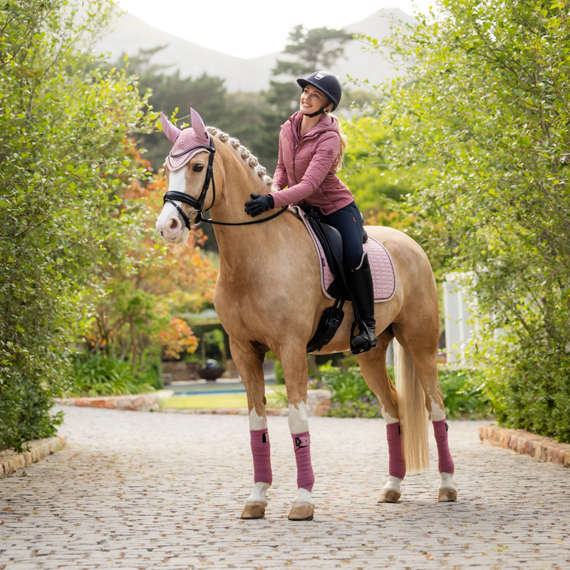 LeMieux Suede Dressage Square - Blossom-7