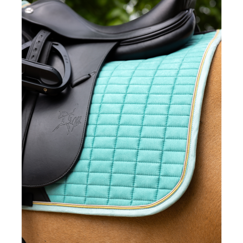 LeMieux Suede Dressage Square - Lagoon-2