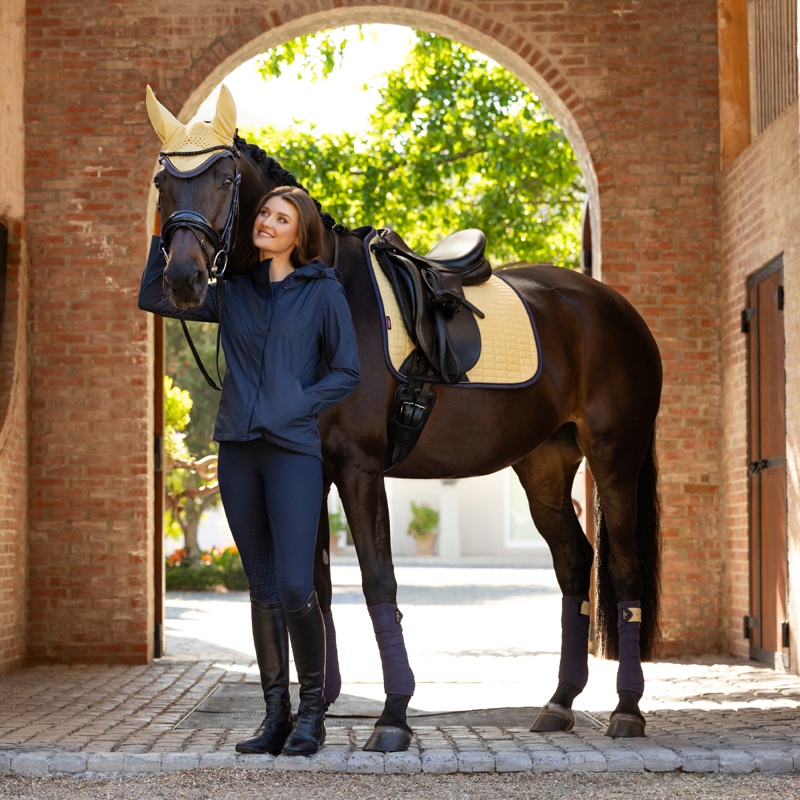 LeMieux Suede Dressage Square - Mimosa-4