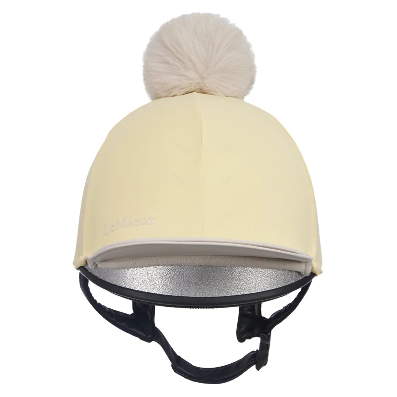 LeMieux Pom Hat Silk - Mimosa/Stone-1
