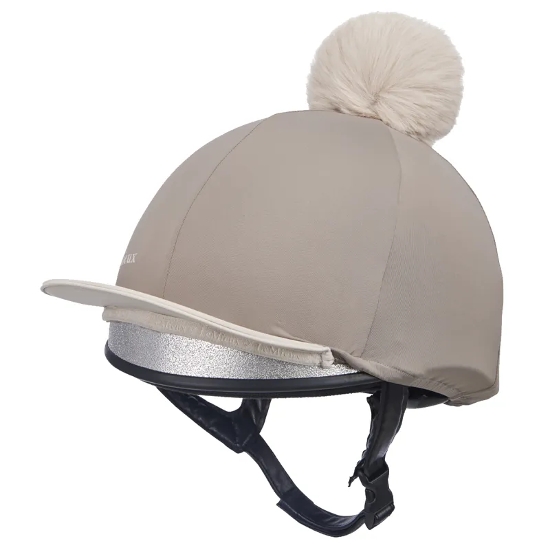 LeMieux Pom Hat Silk - Pecan/Stone-2