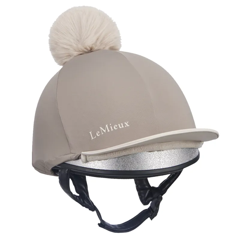 LeMieux Pom Hat Silk - Pecan/Stone