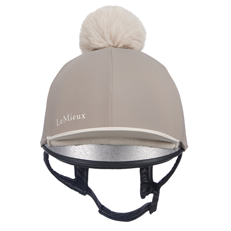 LeMieux Pom Hat Silk - Pecan/Stone-1