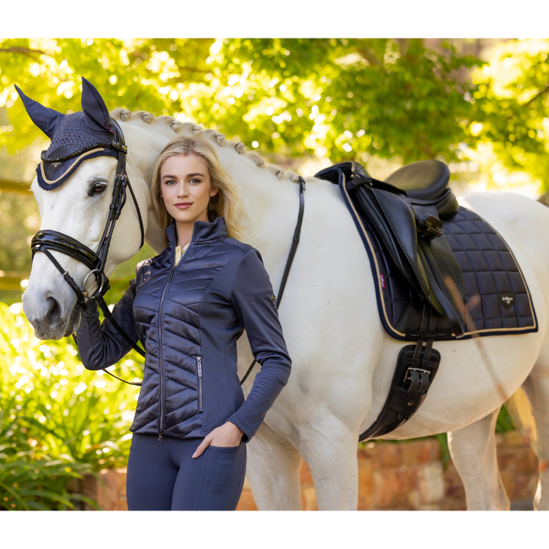 LeMieux Loire Classic Dressage Square  - Dusk Blue-7