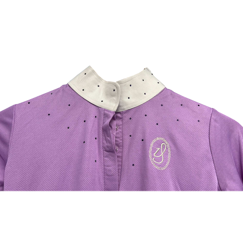 Imperial Riding Ladies Snowfall Long Sleeve Show Shirt - Lilac-1