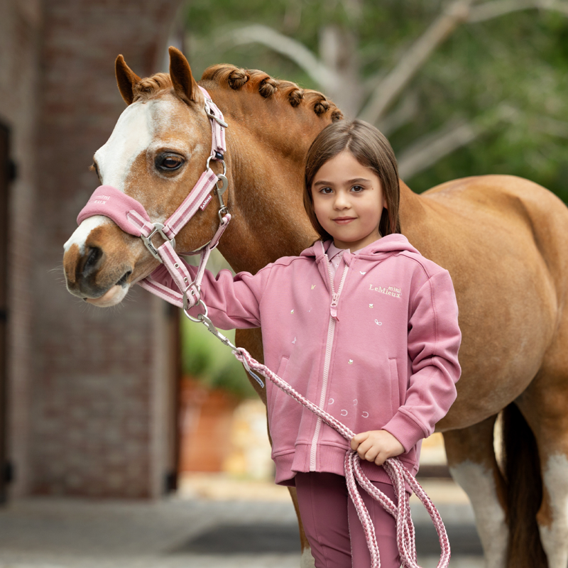 LeMieux Mini Vogue Headcollar And Leadrope - Peony-6