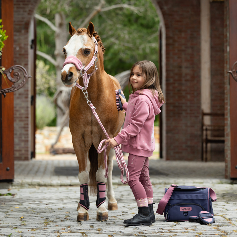 LeMieux Mini Vogue Headcollar And Leadrope - Peony-8
