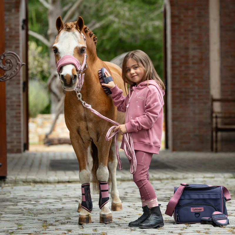 LeMieux Mini Vogue Headcollar And Leadrope - Peony-9