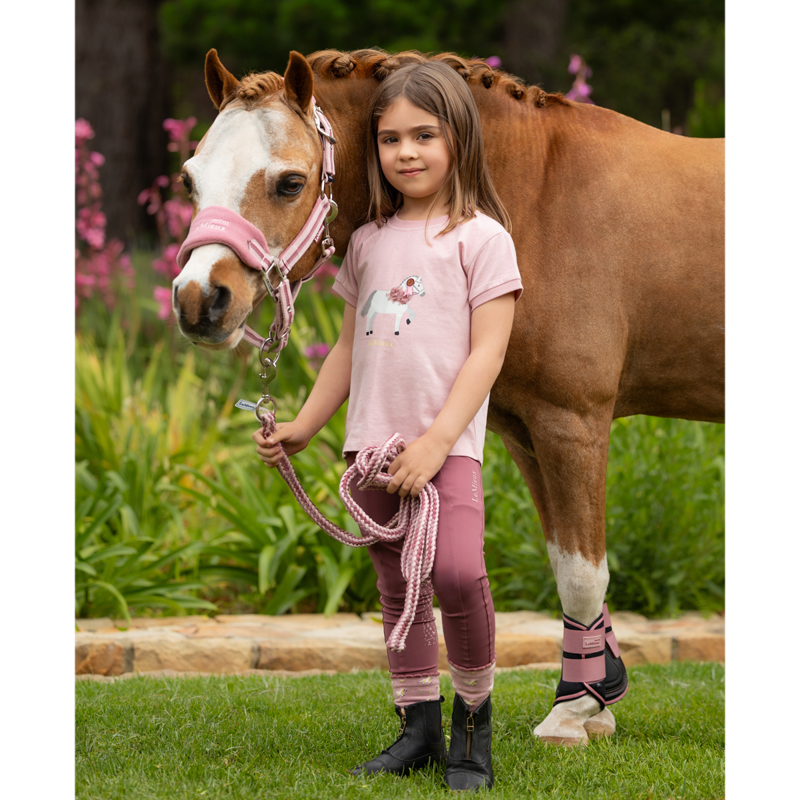 LeMieux Mini Vogue Headcollar And Leadrope - Peony-7