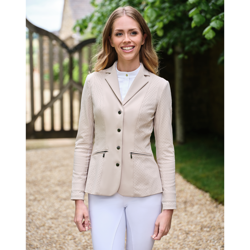 LeMieux Ladies Jessica Mesh Show Jacket - Stone-4