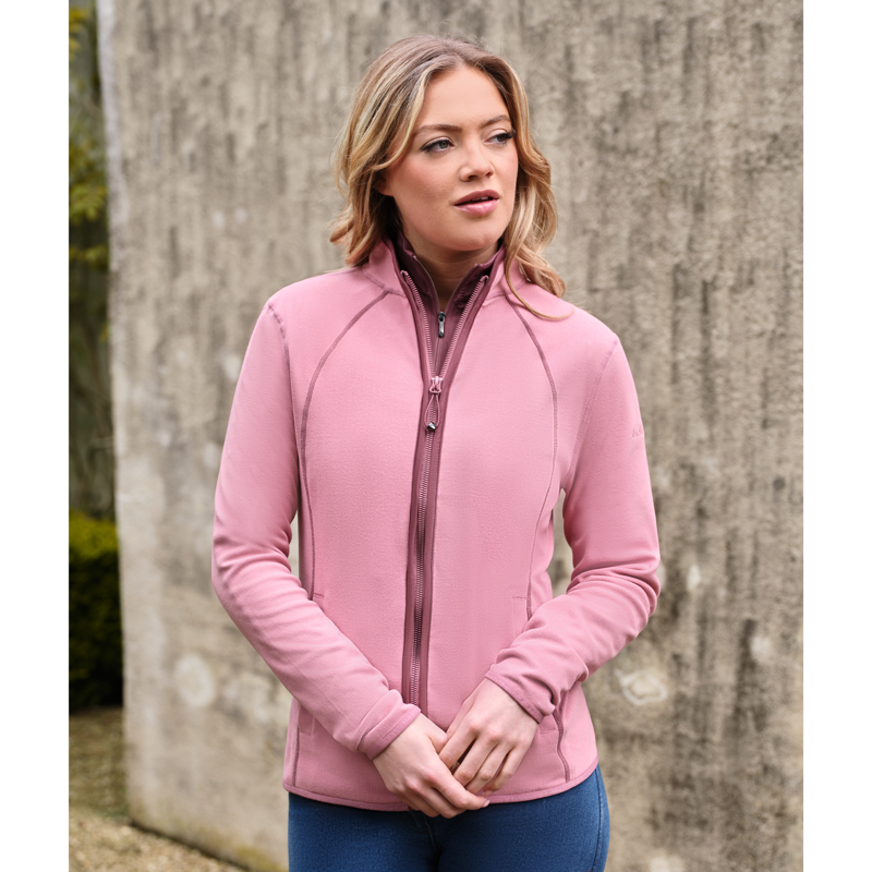LeMieux Ladies Faye Fleece Zip Through -  Peony-5