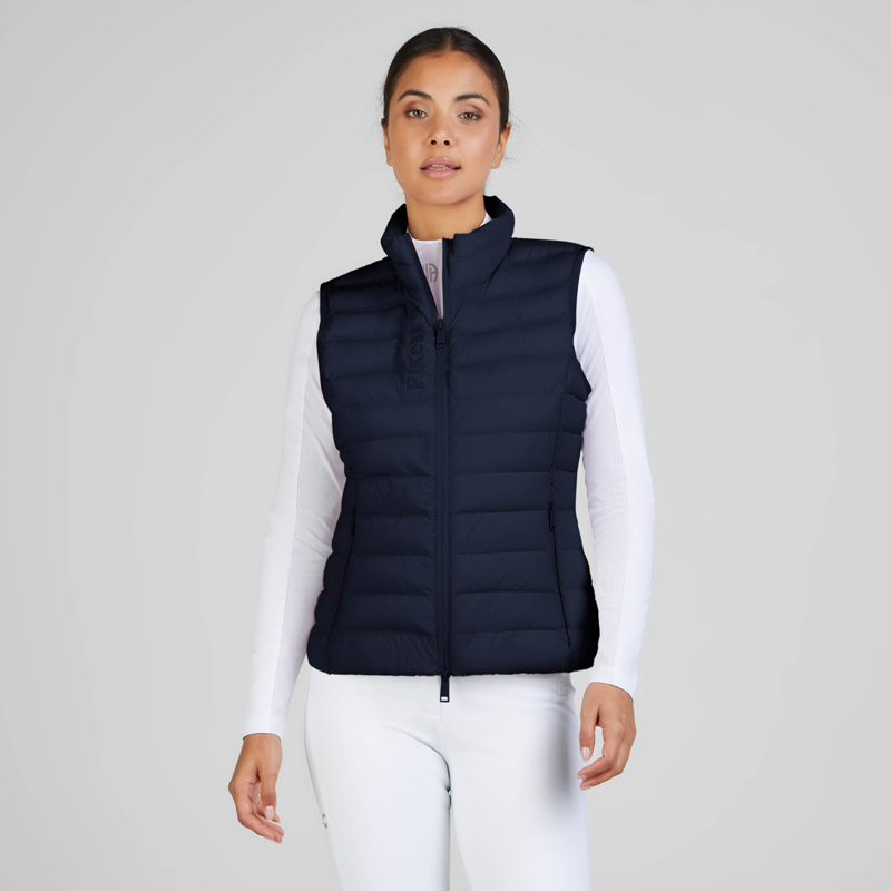 Pikeur Athleisure Ladies Quilted Gilet - Night Blue-2