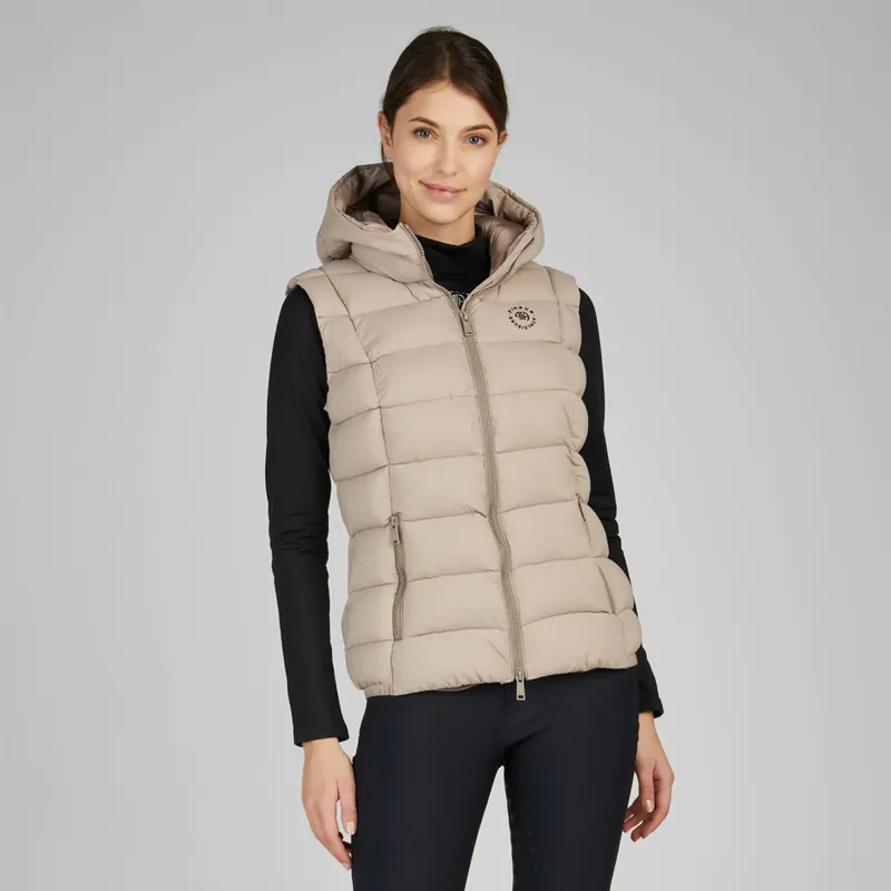Pikeur Ladies Athleisure Quilted Gilet - Sandstorm-2